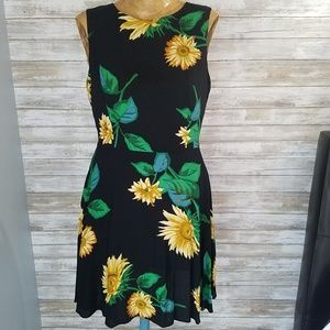 Ashlee Black Floral Dress Size 10